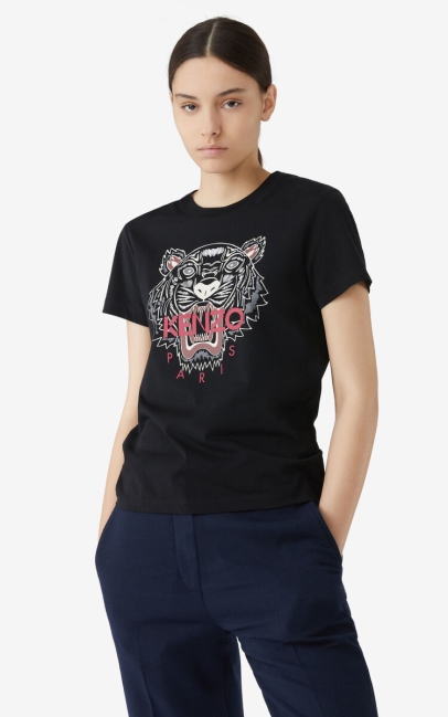 Kenzo Women Tiger T-shirt Black